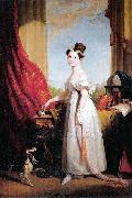Portrait of Princess Victoria of Kent with her spaniel Dash George Hayter